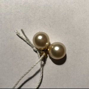 Pearl stud earrings